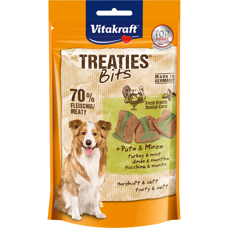 Vitakraft Dog Treaties Bits Turkey & Mint 120g
