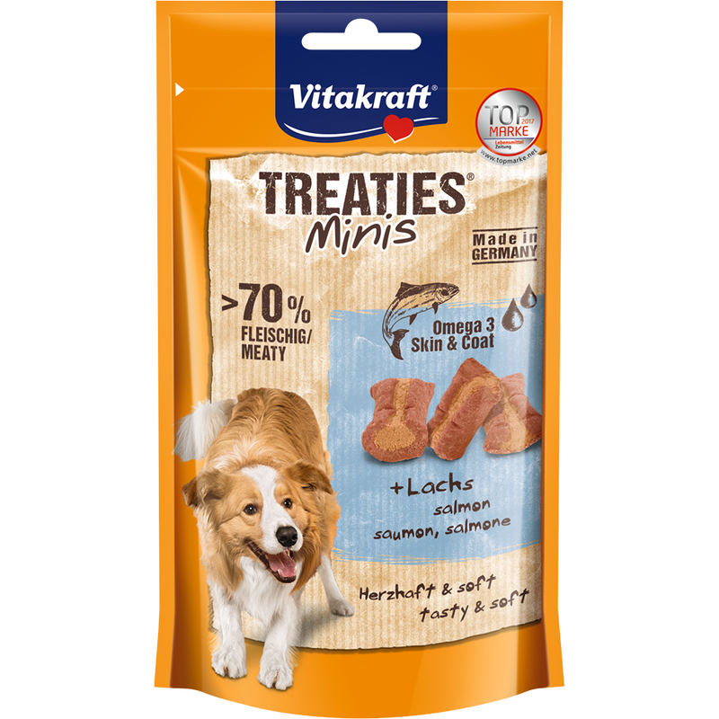 Vitakraft Dog Treaties Minis Salmon & Omega 3 - 48g