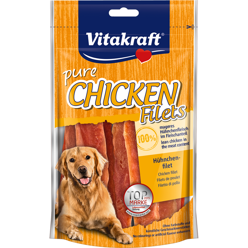 Vitakraft Dog Treats Pure Chicken Fillets 80g