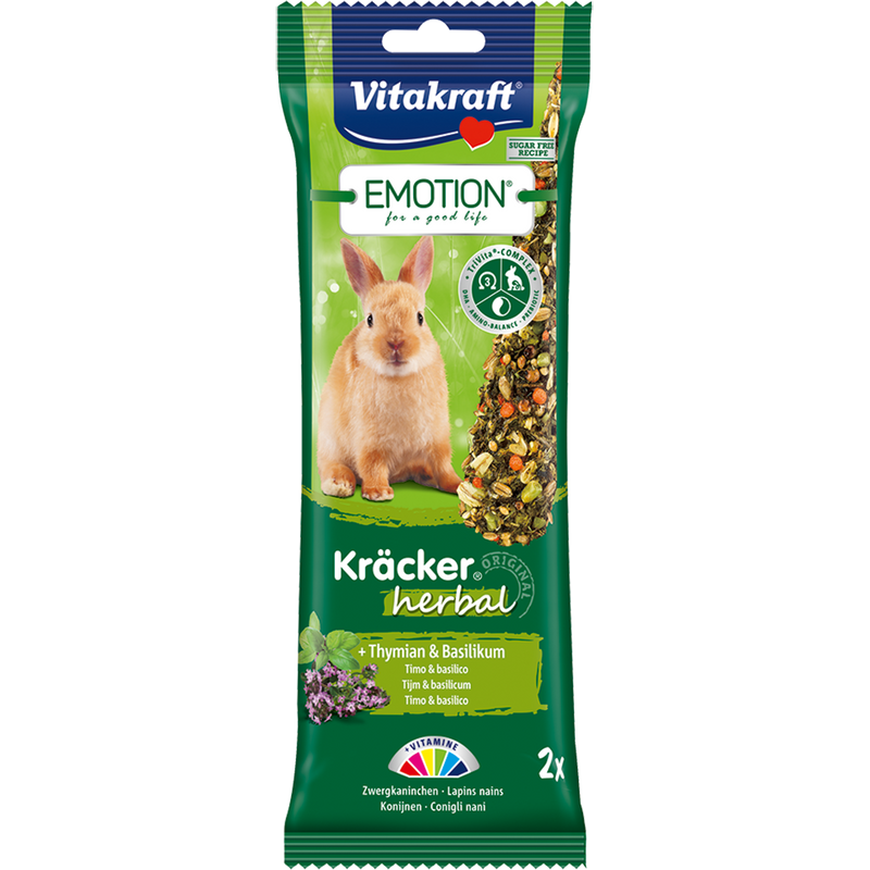 Vitakraft Emotion Kracker Herbal for Rabbit 2pcs
