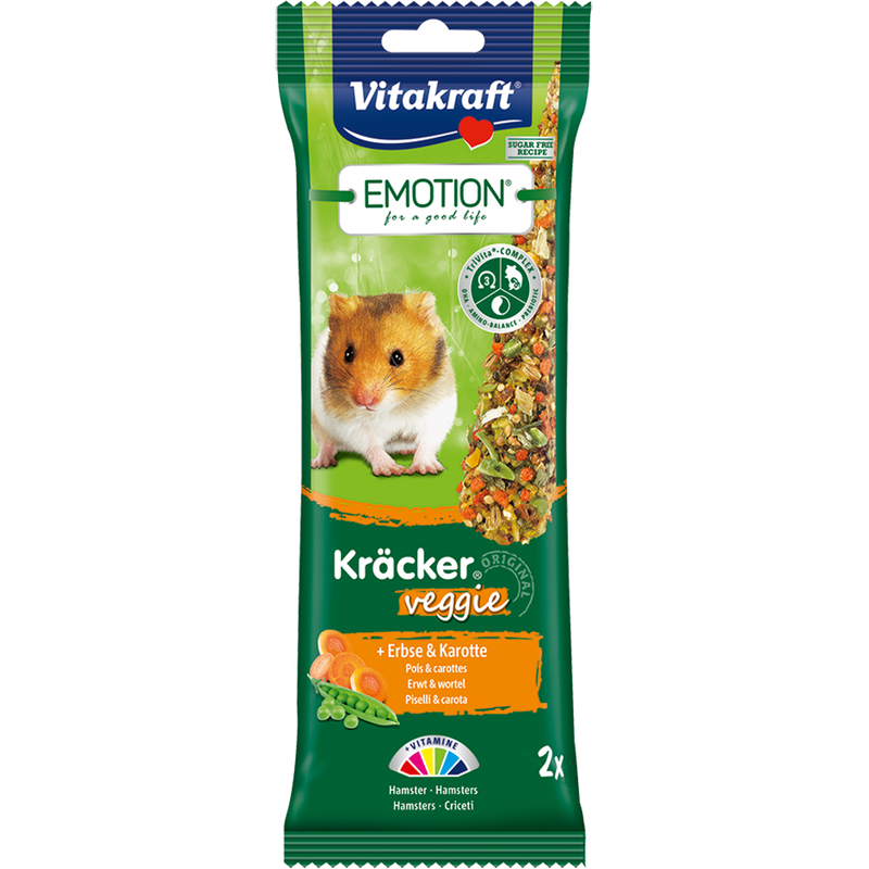 Vitakraft Emotion Kracker Veggie for Hamster 2pcs