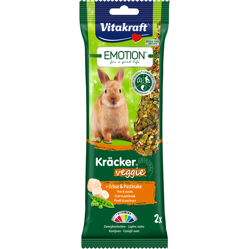 Vitakraft Emotion Kracker Veggie for Rabbit 2pcs