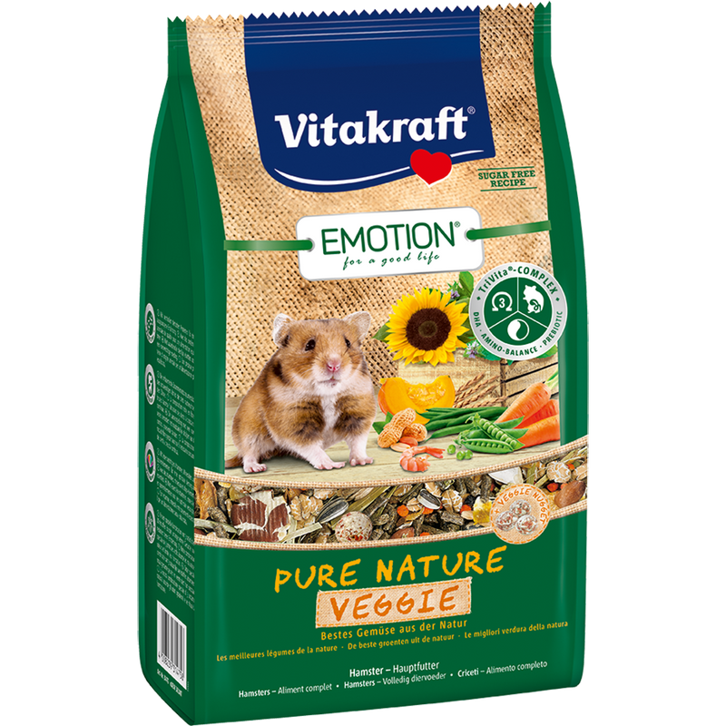 Vitakraft Emotion Pure Nature Veggie for Hamster 600g