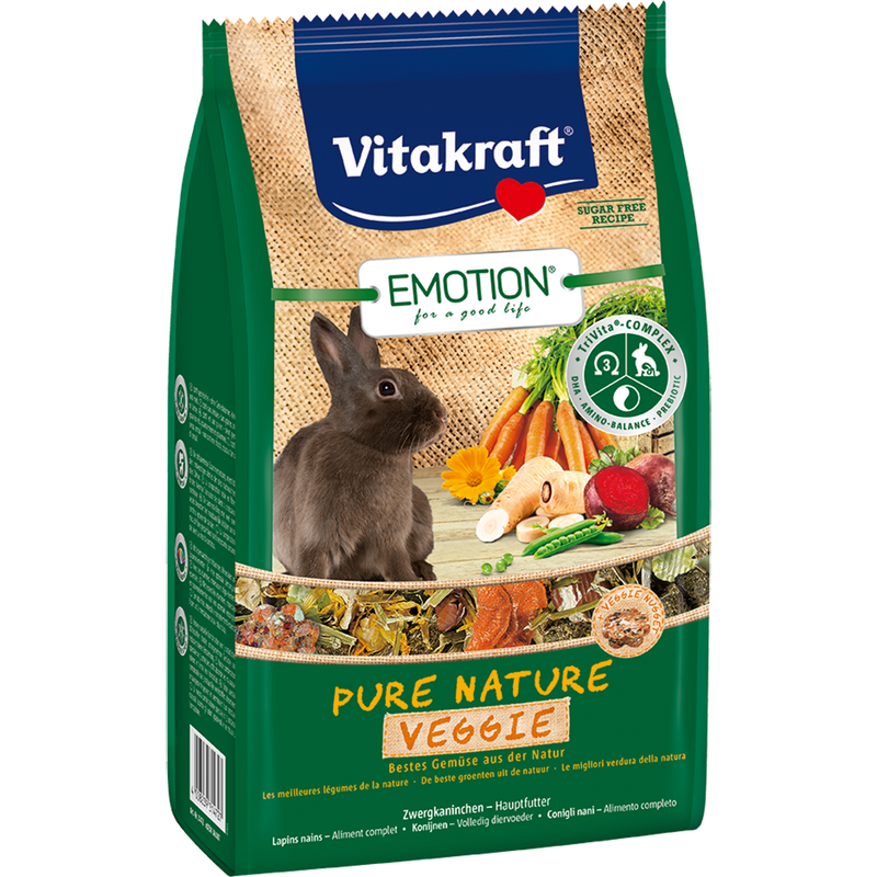 Vitakraft Emotion Pure Nature Veggie for Rabbit 600g