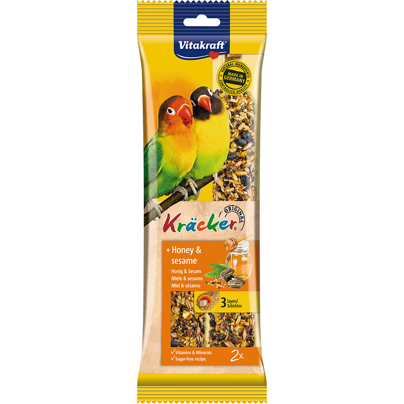 Vitakraft Kracker Honey & Sesame for Small Parrots 180g