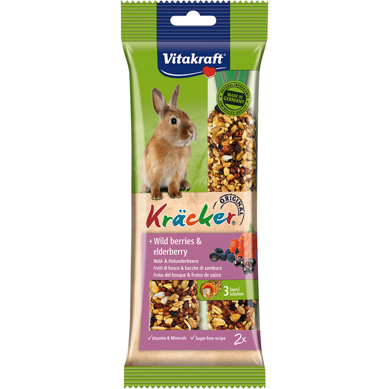Vitakraft Kracker Sticks Wild Berries & Elderberry for Rabbit 112g