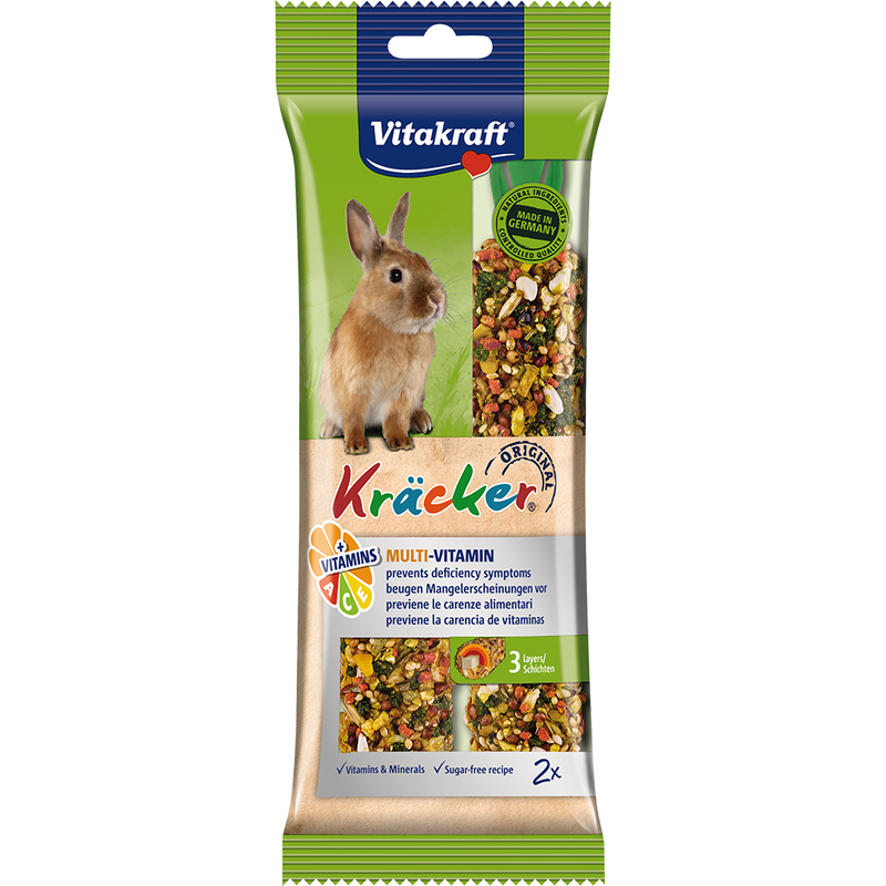 Vitakraft Kracker Sticks with Multi-Vitamin Rabbit 112g