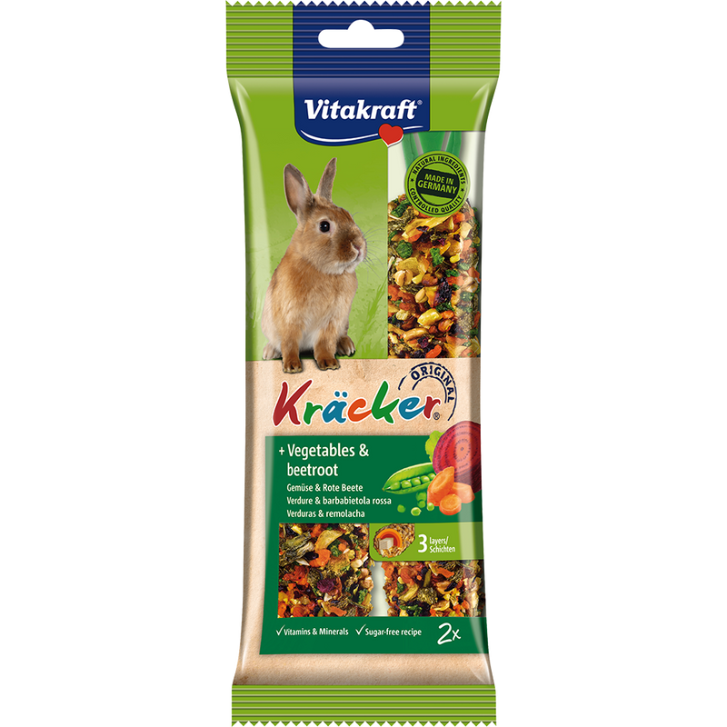 Vitakraft Kracker Sticks With Vegetables Rabbit 112g