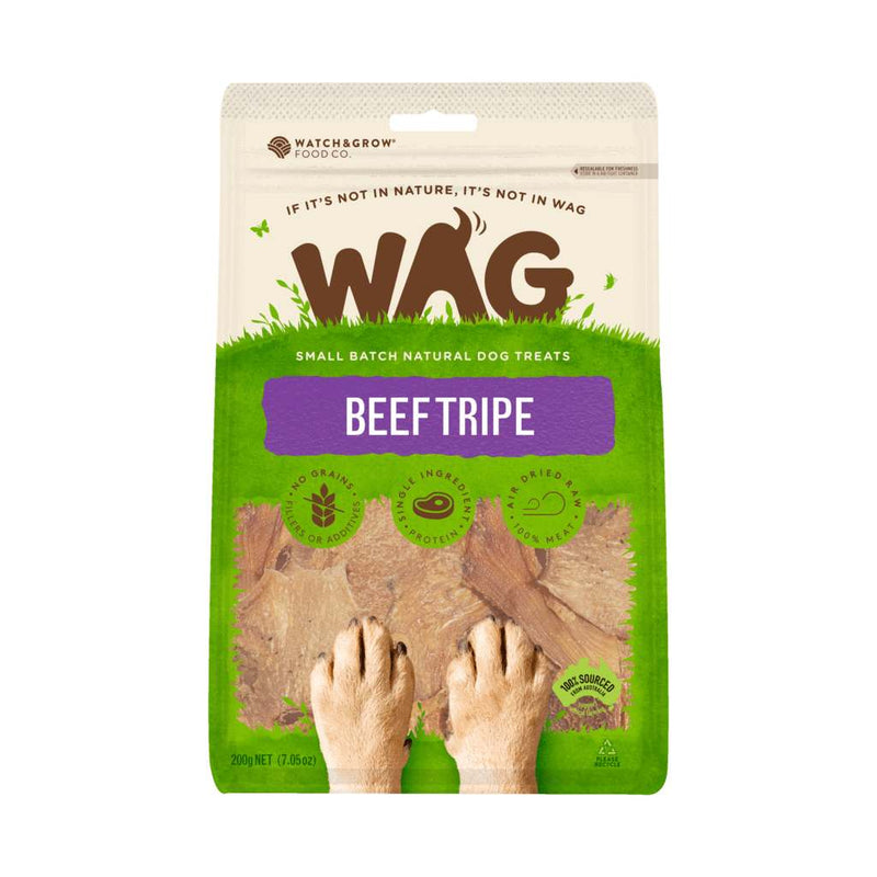 Wag Dog Treats Beef Tripe 200g