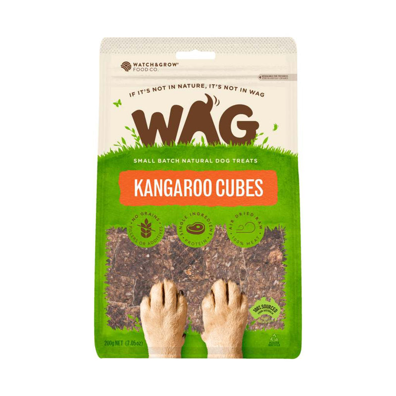 Wag Dog Treats Kangaroo Cubes 200g