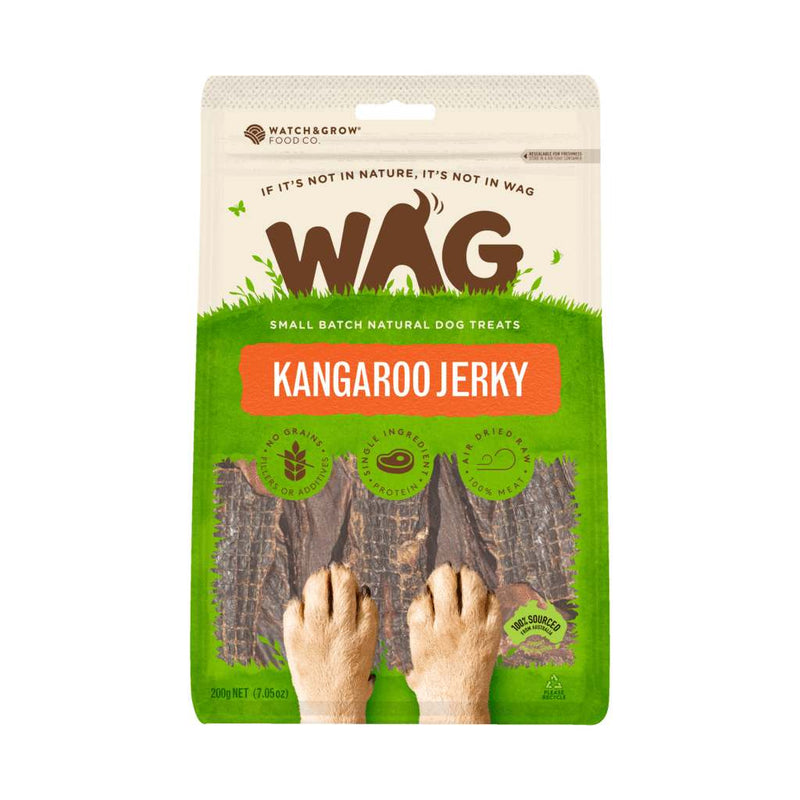 Wag Dog Treats Kangaroo Jerky 200g