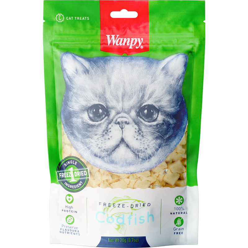 Wanpy Cat Freeze-Dried Codfish 20g