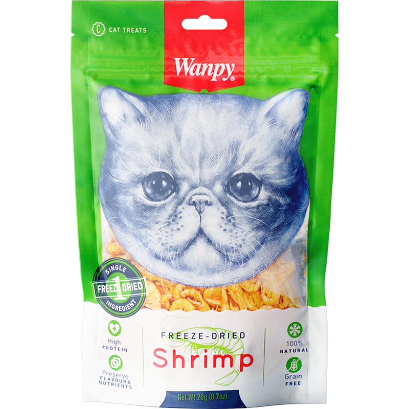 Wanpy Cat Freeze-Dried Shrimp 20g