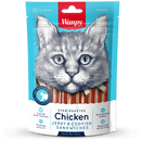 Wanpy Cat Oven-Roasted Chicken Jerky & Codfish Sandwiches 80g