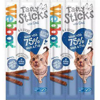 Webbox Cat Treats Tasty Sticks Cod 6sticks