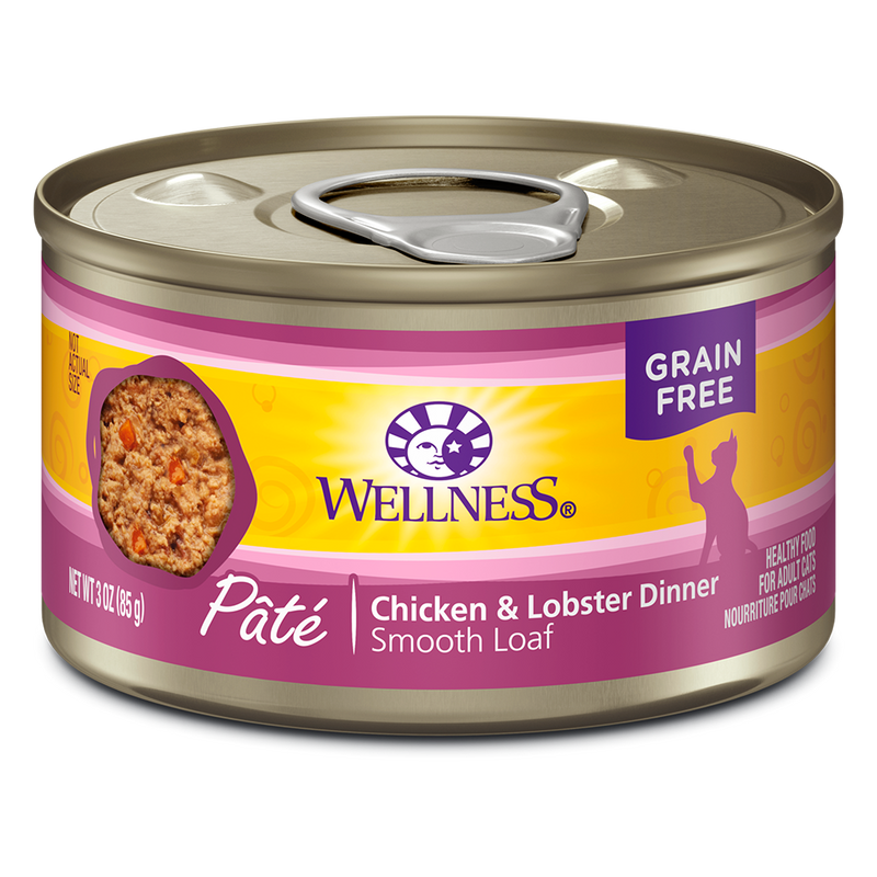 *DONATION TO THE CAT MUSEUM* Wellness Cat Chicken and Lobster Formula 5.5oz