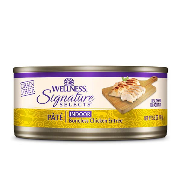 Wellness Cat Core Grain-Free Signature Selects Pate Indoor Boneless Chicken Entree 5.3oz