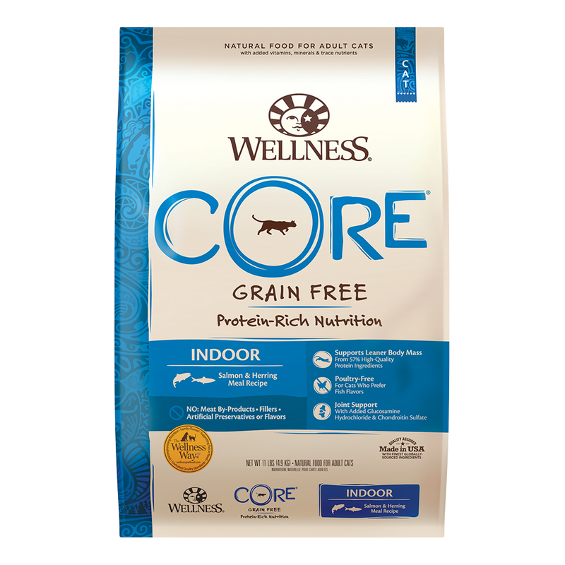 Wellness Cat Core Indoor - Salmon & Herring 11lb