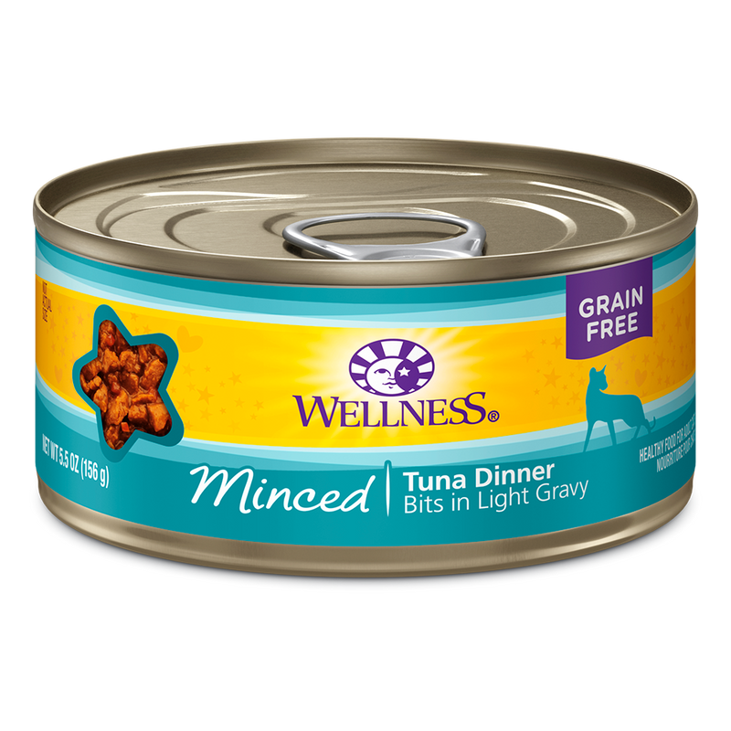 Wellness Cat Grain Free Minced Tuna Dinner 5.5oz