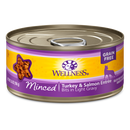 Wellness Cat Grain Free Minced Turkey & Salmon Entree 5.5oz