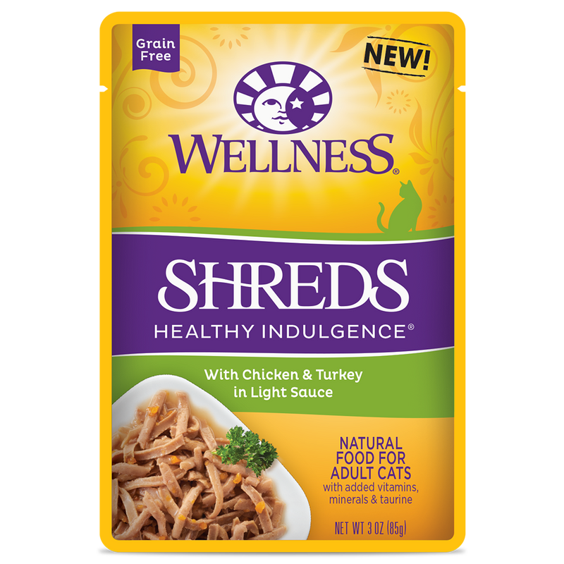 Wellness Cat Healthy Indulgence Shreds - Chicken & Turkey 3oz