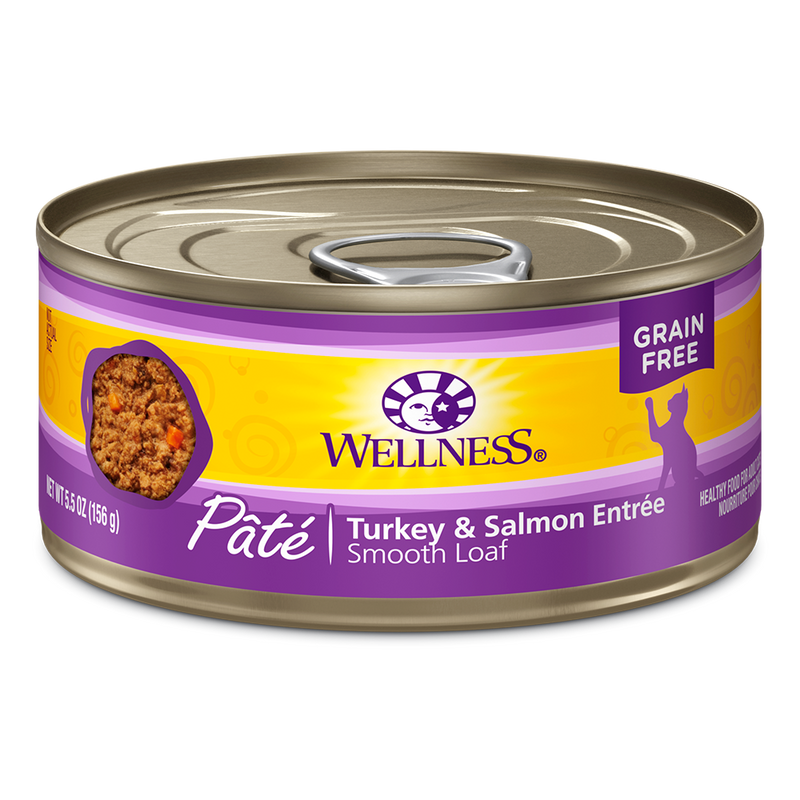 Wellness Cat Pate Turkey & Salmon 5.5oz