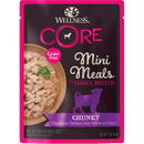 Wellness Dog Core Small Breed Mini Meals - Chunky Chicken & Chicken Liver Entree in Gravy 3oz