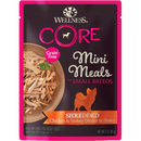 Wellness Dog Core Small Breed Mini Meals - Shredded Chicken & Turkey Dinner in Gravy 3oz