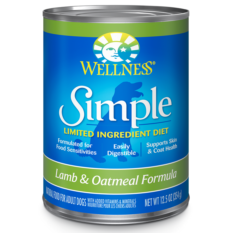 Wellness Dog Simple Lamb & Oatmeal Formula 12.5oz