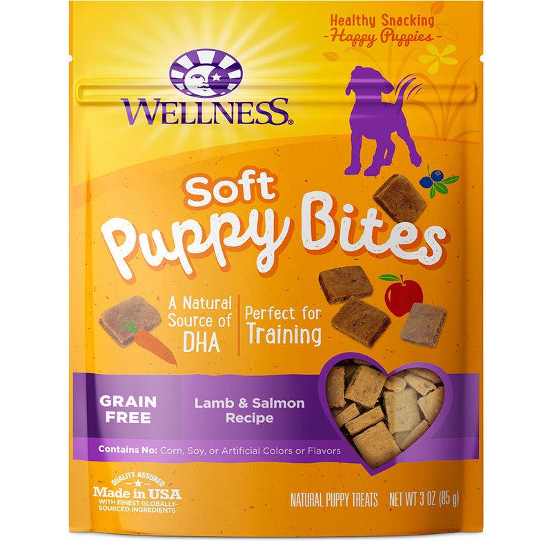 Wellness Soft Puppy Bites Grain Free Lamb & Salmon 3oz
