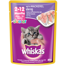 Whiskas Pouch 2-12 Months Junior Mackerel 80g