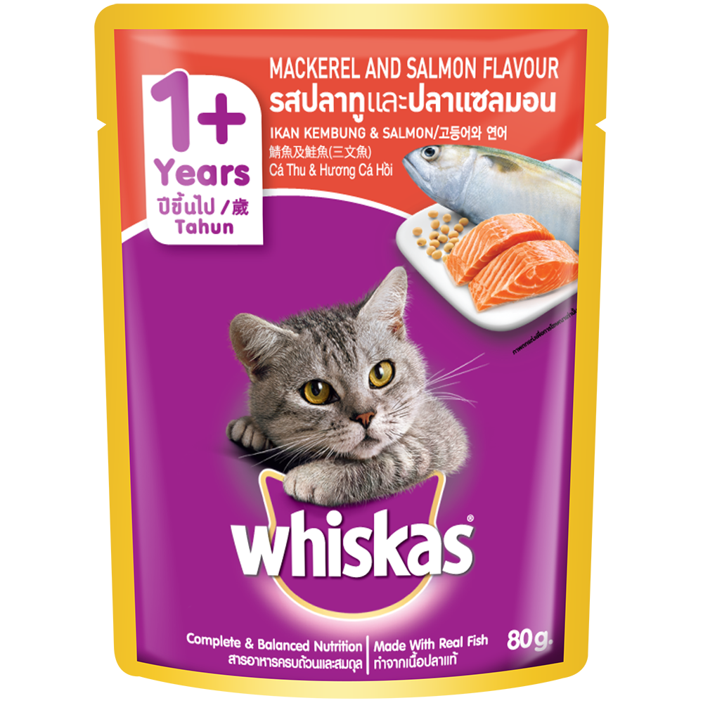 Whiskas mackerel & salmon best sale