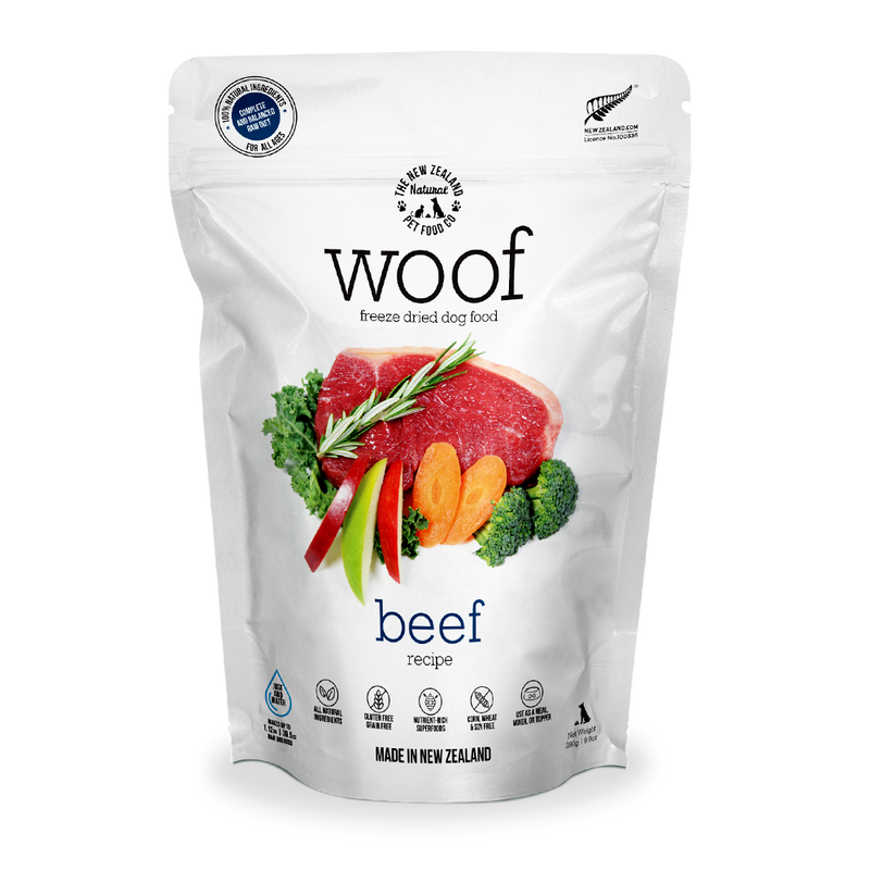 Woof Freeze-Dried Raw Beef Dog Food 280g