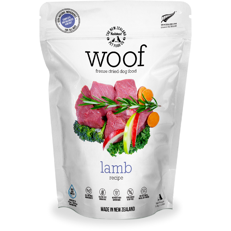 Woof Freeze-Dried Raw Lamb Dog Food 1.2kg