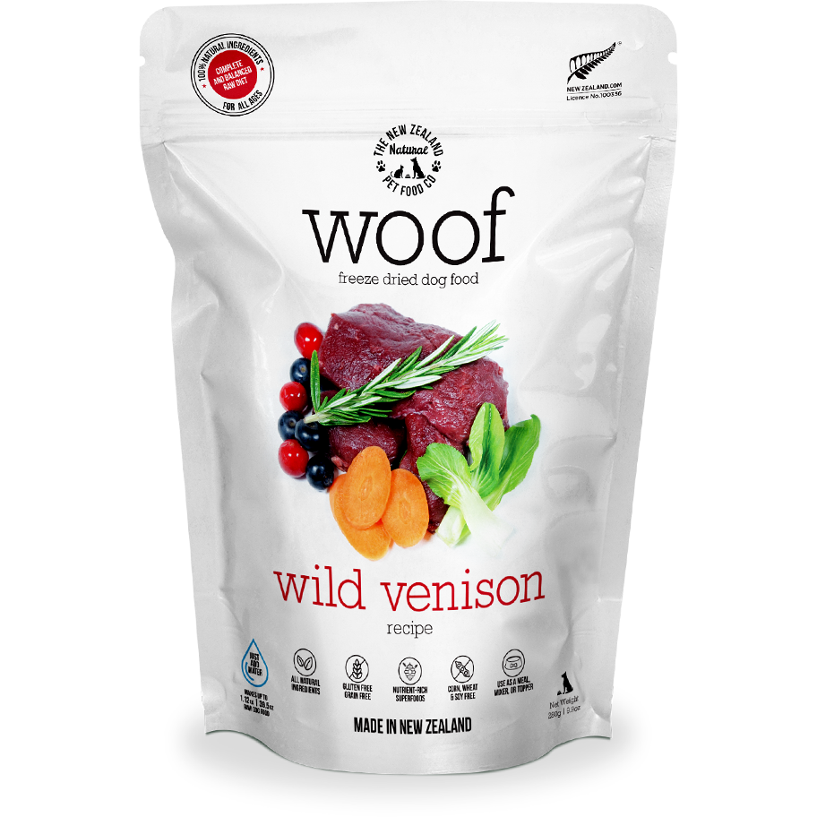 Freeze dried deals venison dog food