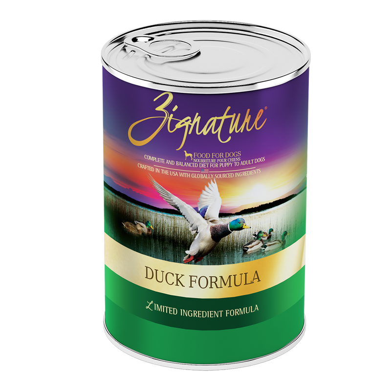 Zignature Dog Canned Food Duck Formula 13oz