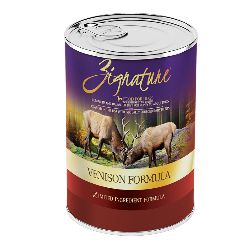 Zignature Dog Canned Food Venison Formula 13oz
