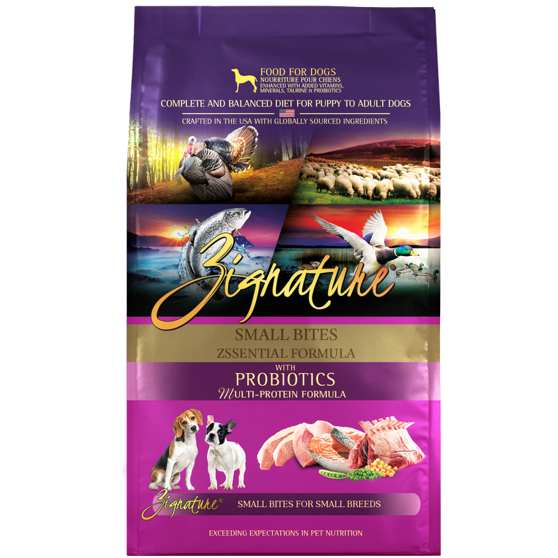 Zignature Dog Zssential Formula Small Bites 4lb