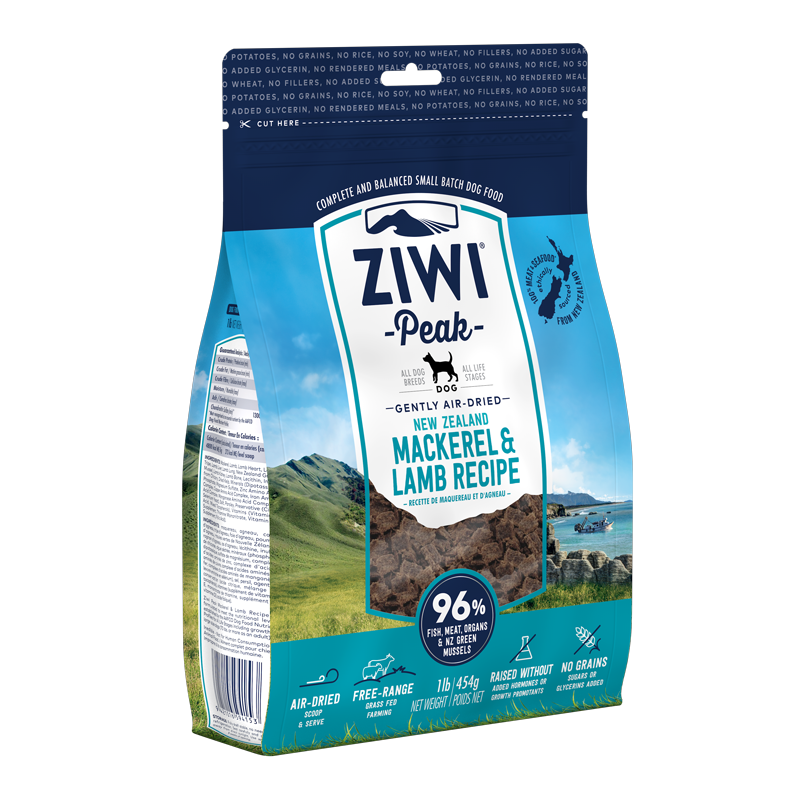 Ziwi Peak Dog Air-Dried Mackerel & Lamb 454g