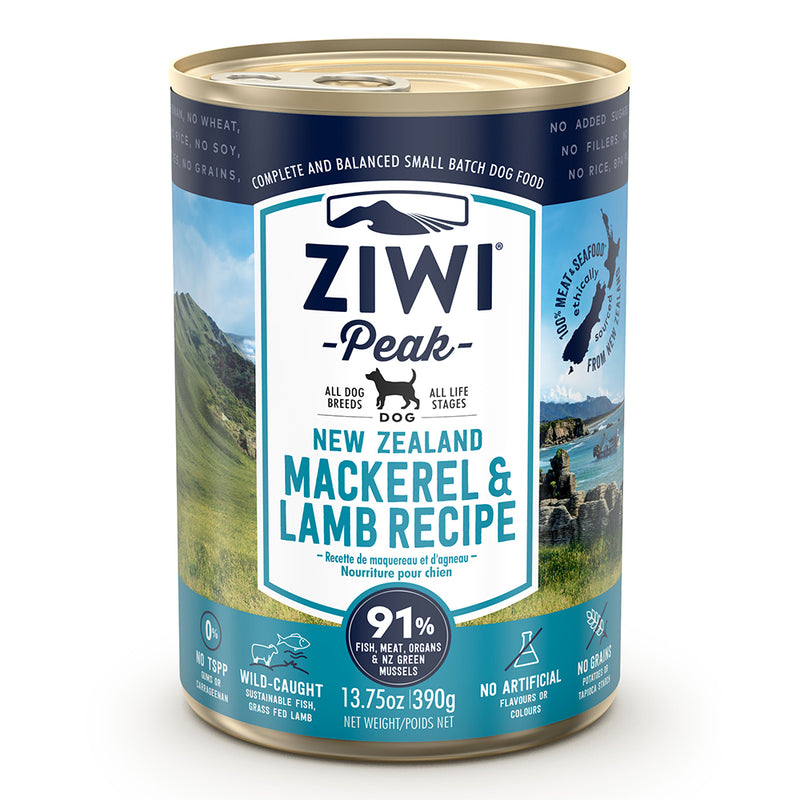 Ziwi Peak Dog Canned Mackerel & Lamb 390g