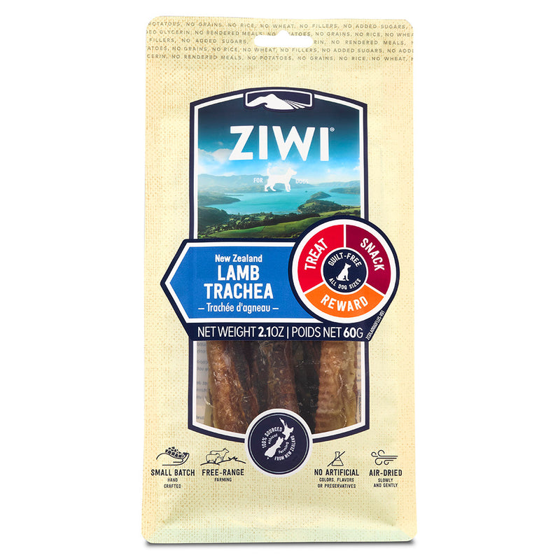 Ziwi Peak Dog Oral Health Chews NZ Lamb Trachea 60g