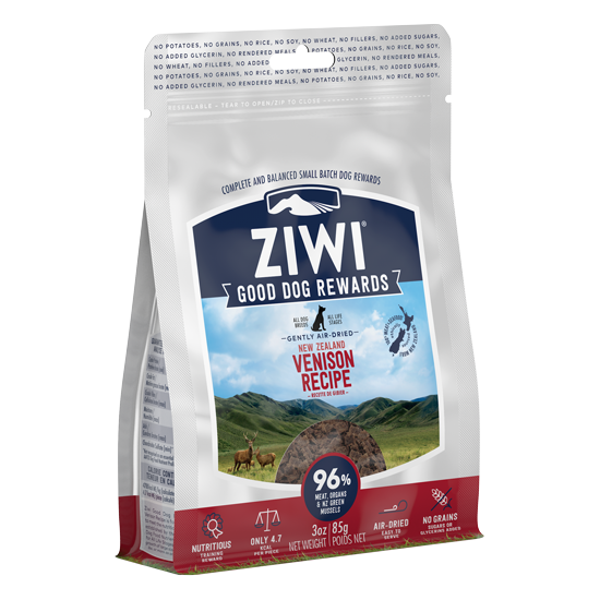 Ziwi Peak Dog Treat Good Dog Rewards Venison 3oz