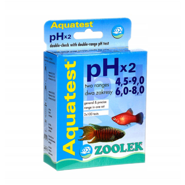 Zoolek Aquatest pH (4.5 - 9.0 and 6.0 - 8.0) 2x100 tests