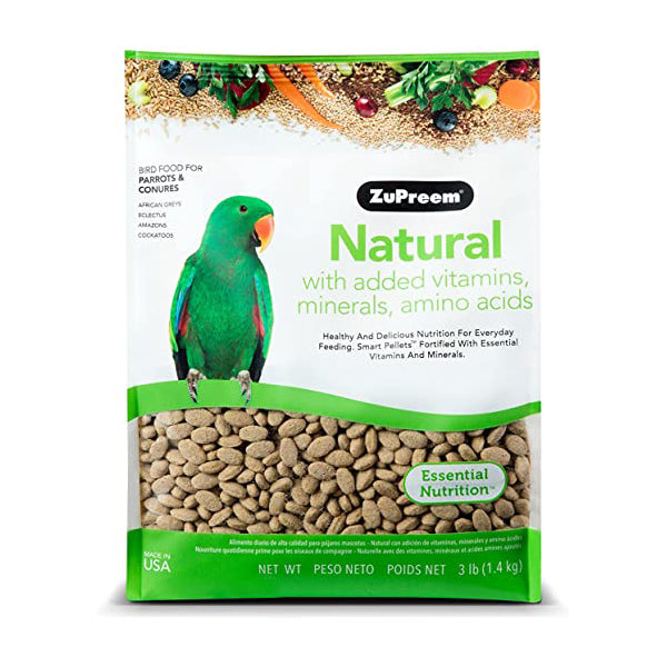 ZuPreem Natural for Parrots and Conures 3lb